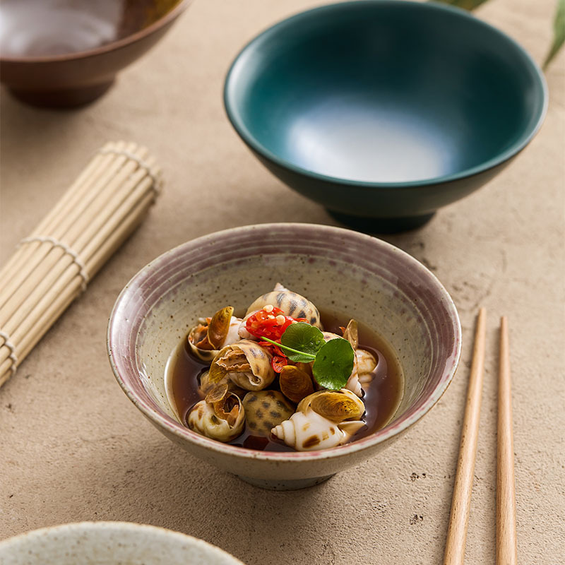 Tacos de arroz creativos de estilo japonés Tacos de sopa Tacos de cerámica domésticos Tacos de cerámica de restaurante Tacos de platos simples Tacos de hotel