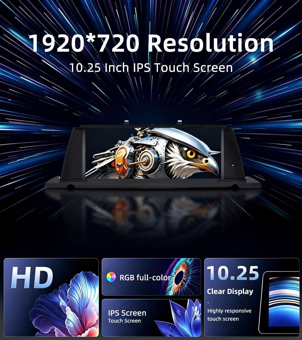Car-Mounted Central Control Large Screen Suitable for Bmw 5 Series Gt F07 2010-2017 Android Navigation Wireless Carplay