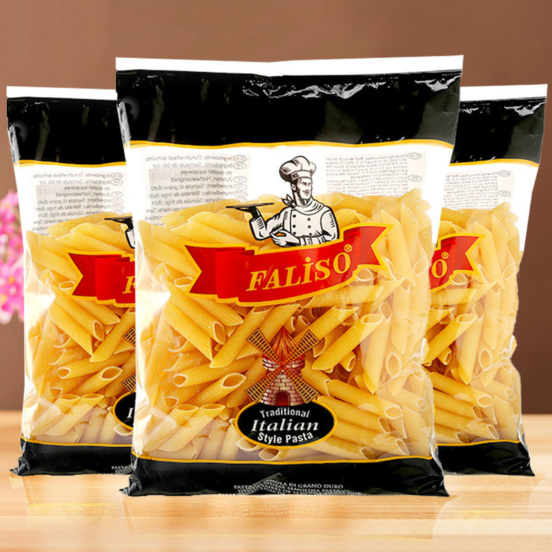 양끝이 뾰족한 직선꽃파스타 500g*3팩 (15인분)