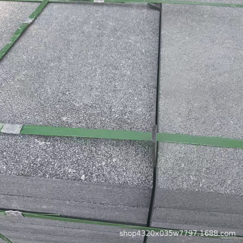 40*300*600花岗岩地铺石广场砖大理石中国黑火烧板材别墅庭院石材
