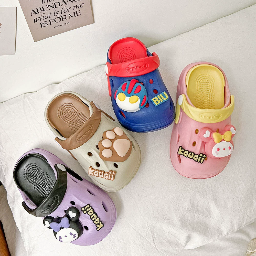 Летние детские пещерные туфли на мягком подошве носят милые детские пляжные тапочки