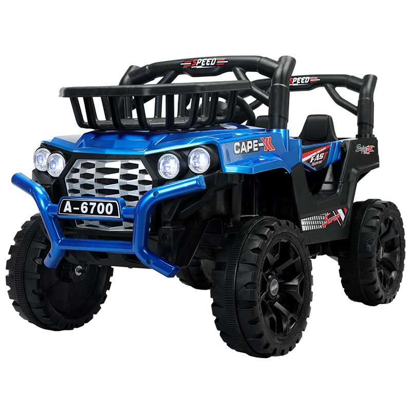 El Comercio exterior 6700 nuevo coche eléctrico para niños con canasta de almacenamiento de música educación temprana doble Unidad de cuatro unidades coche de bebé