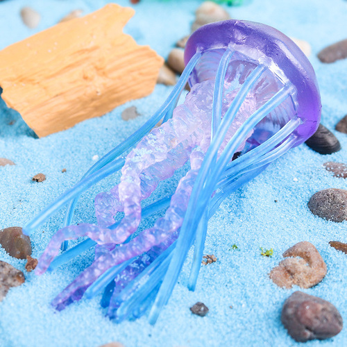 Aquarium decoration simulation ornaments marine animal model jellyfish jellyfish starfish octopus conch sea anemone coral