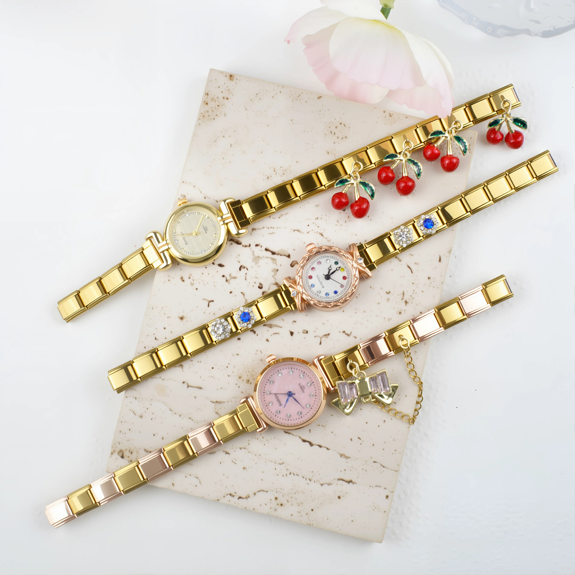 35g Weight Ordinary Glass Mirror Material Stainless Steel Strap Material Watch Classification Pointer+Number Display Type Double Side Snaps Buckle Style Oval Dial Shape Holiday, Shopping Occasion Quartz Movement Geometric Pattern All Seasons Season Unisex Gender Casual, Simple Style Style Casual Simple Style Geometric Double Side Snaps Quartz Watch 11