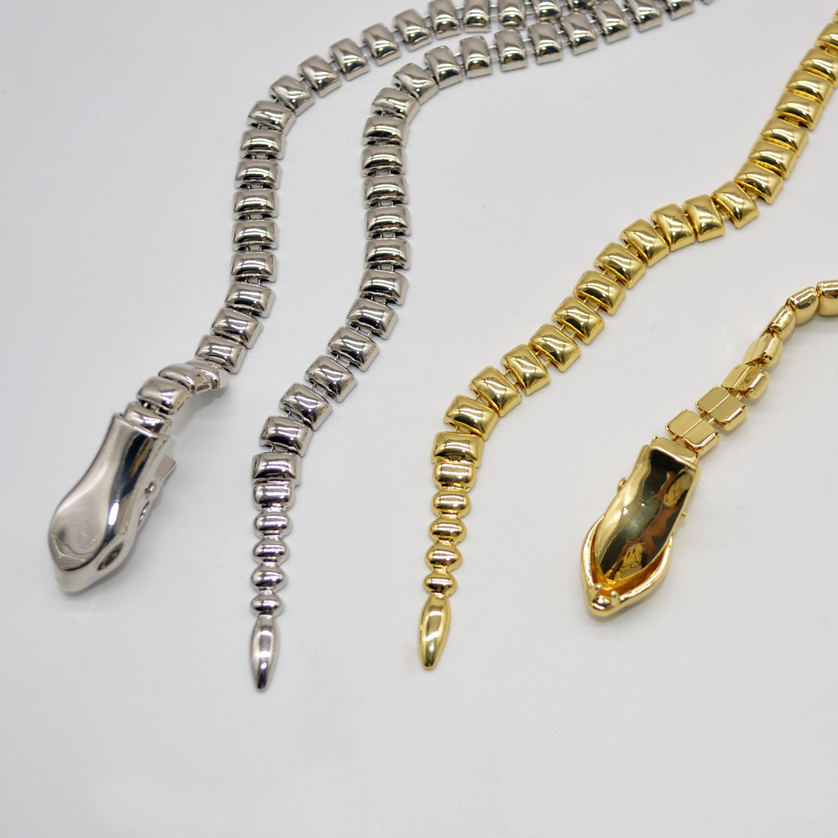 Metal Material Simple Style Snake Metal Women's Waist Chain
