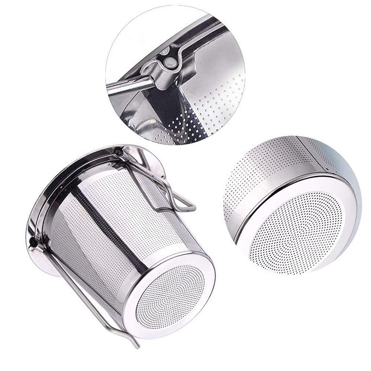 304 Stainless Steel Tea Strainer for Brewing Tea, Foldable Double-Handle Tea Filter, Tea Infuser Accessory, Tea Leaf Filter&mdash;Wholesale