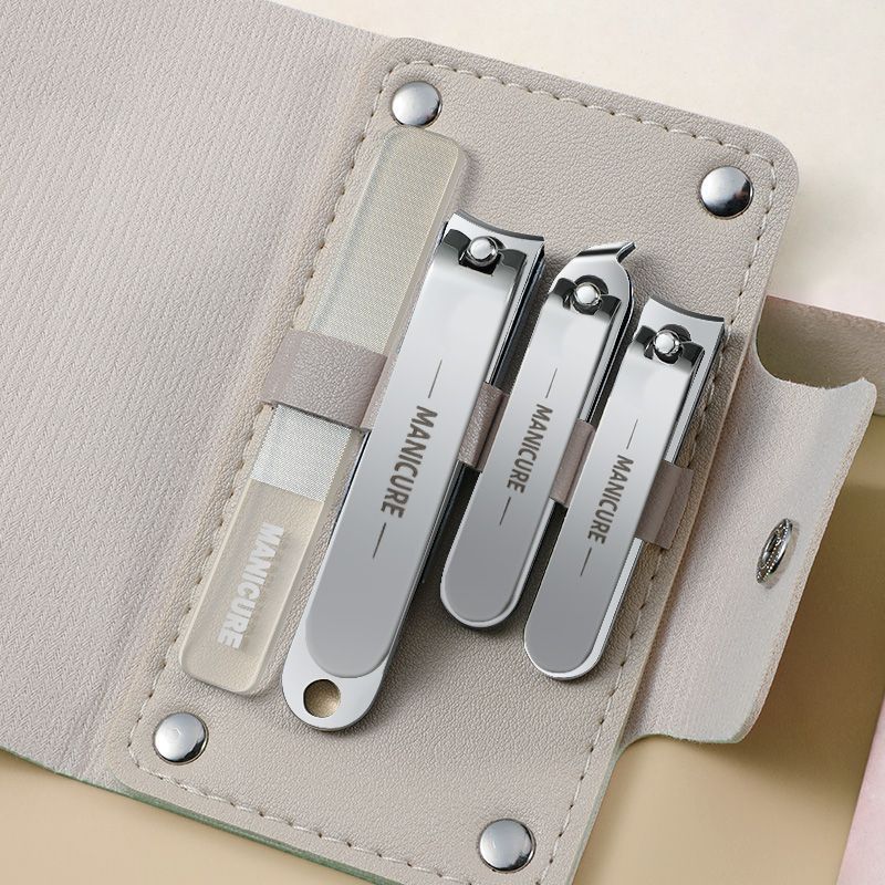 Cortadora de uñas doméstica 4 cucharas de orejas para mujeres Kit de cortador de uñas para hombres Kit de pieza de manicura