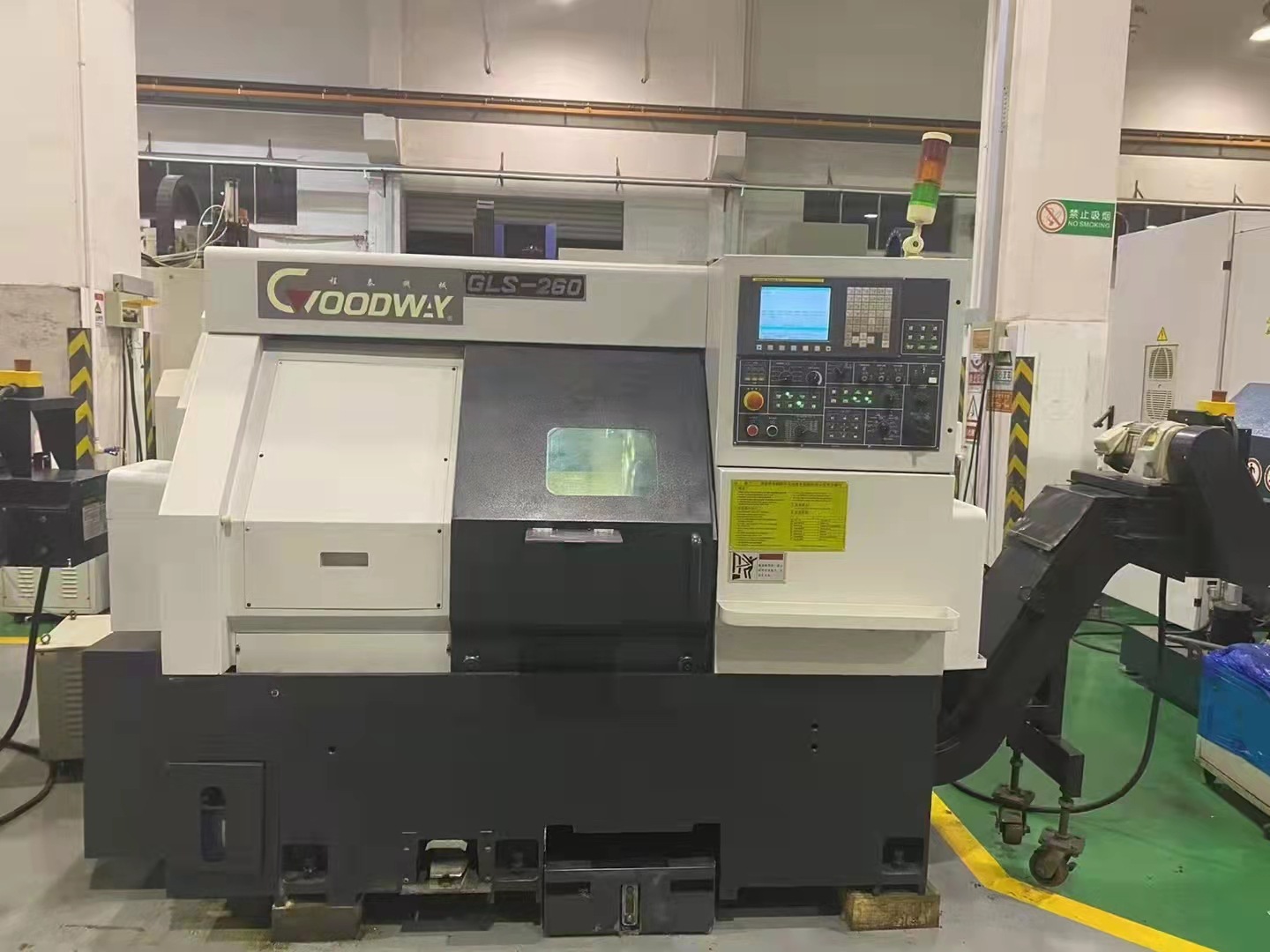 出售二手程泰GLS-260数控车床带尾座 线轨