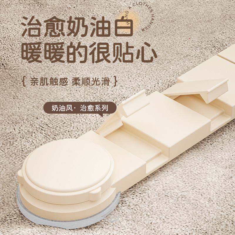 吸盘门后挂钩粘钩挂衣架免打孔强力承重玄关衣服排钩隐形折叠|undefined