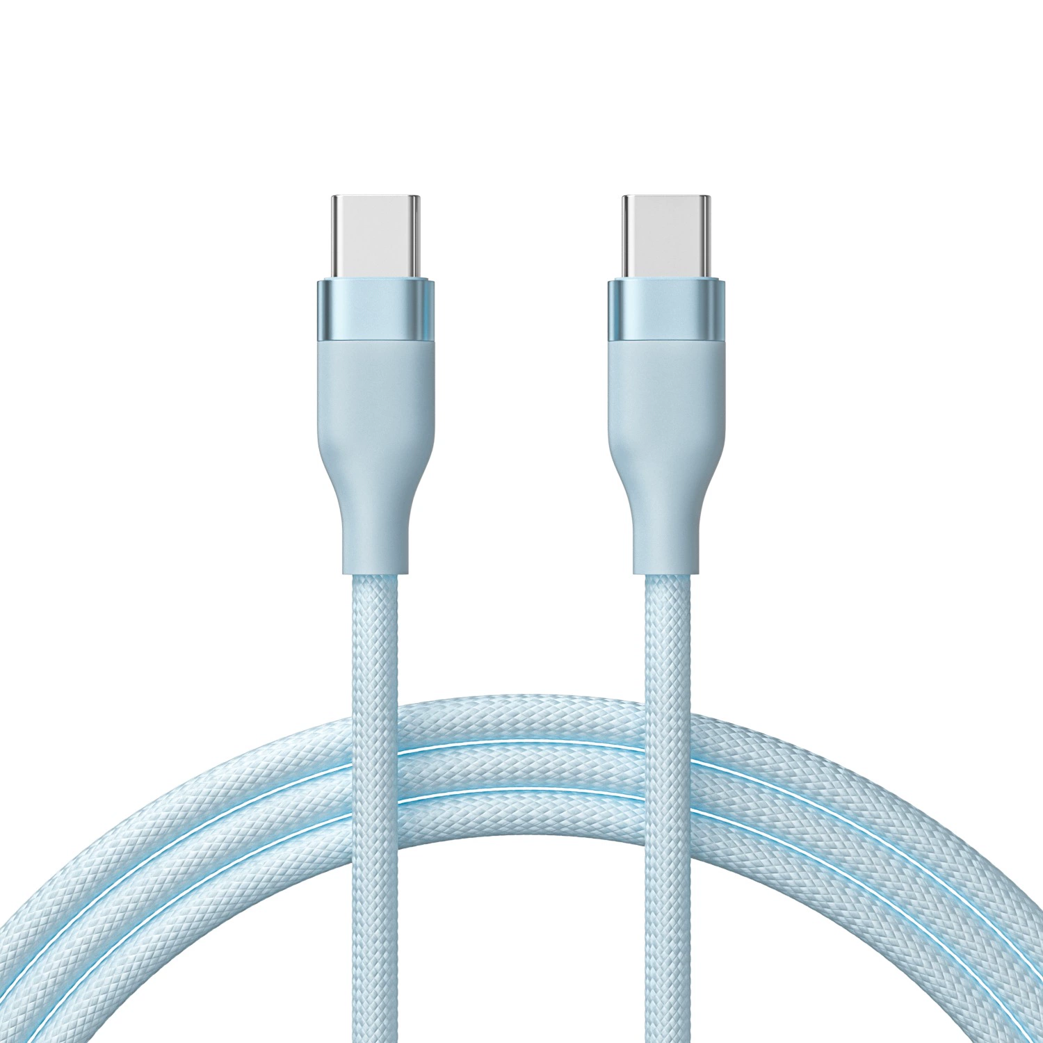 Huawei, Apple, iPhone16, подвижный плетёный длинный зарядной кабель, 100W