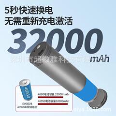 テスラ 46950 アルミ合金パワーバンク急速充電モバイル電源ポータブル 32000MAH 新しい Yiwei バッテリー
