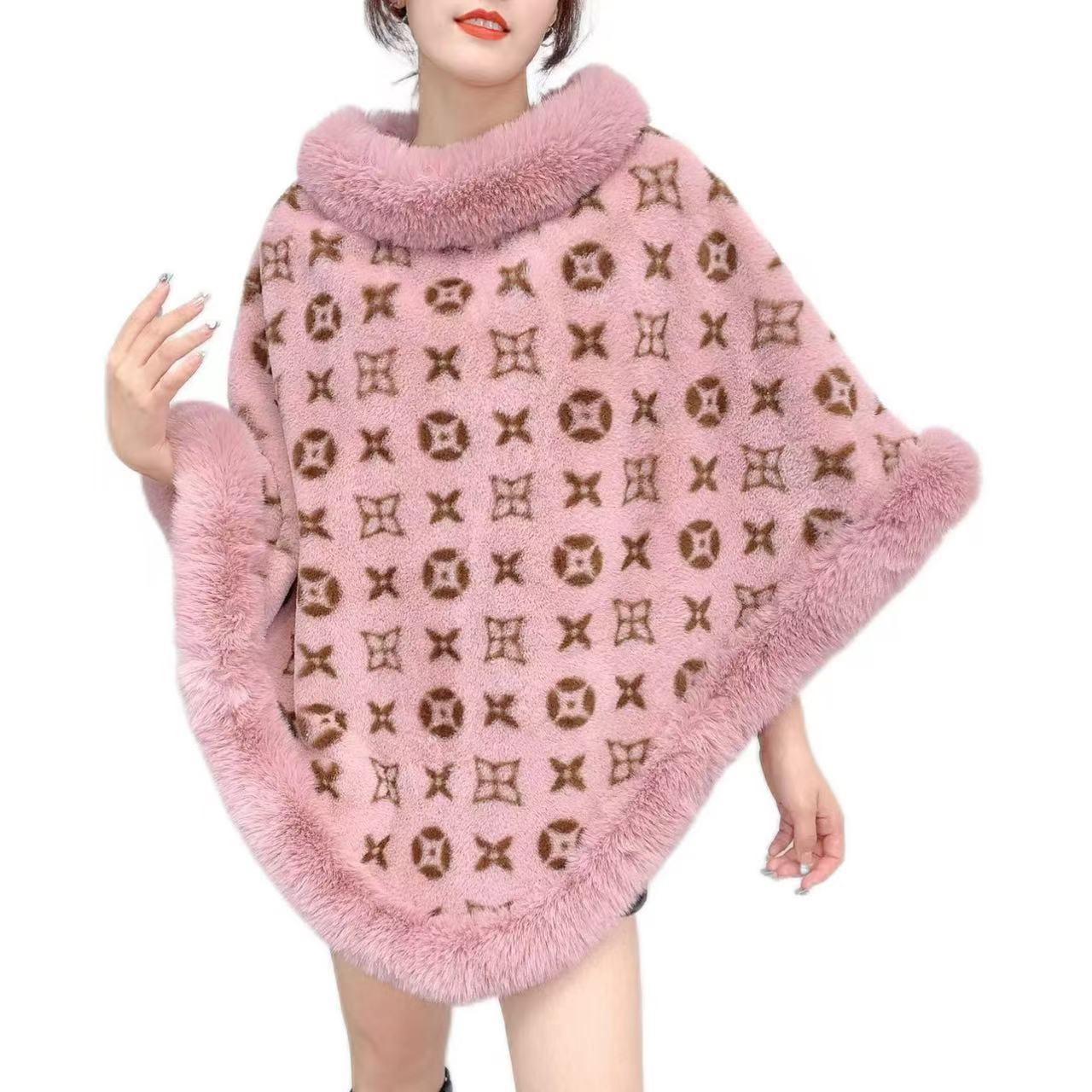 2025 otoño y invierno Amazon transfronterizo impresión de peluche gorra de ropa de mujer sin mangas cuadrícula suelta de moda versátil