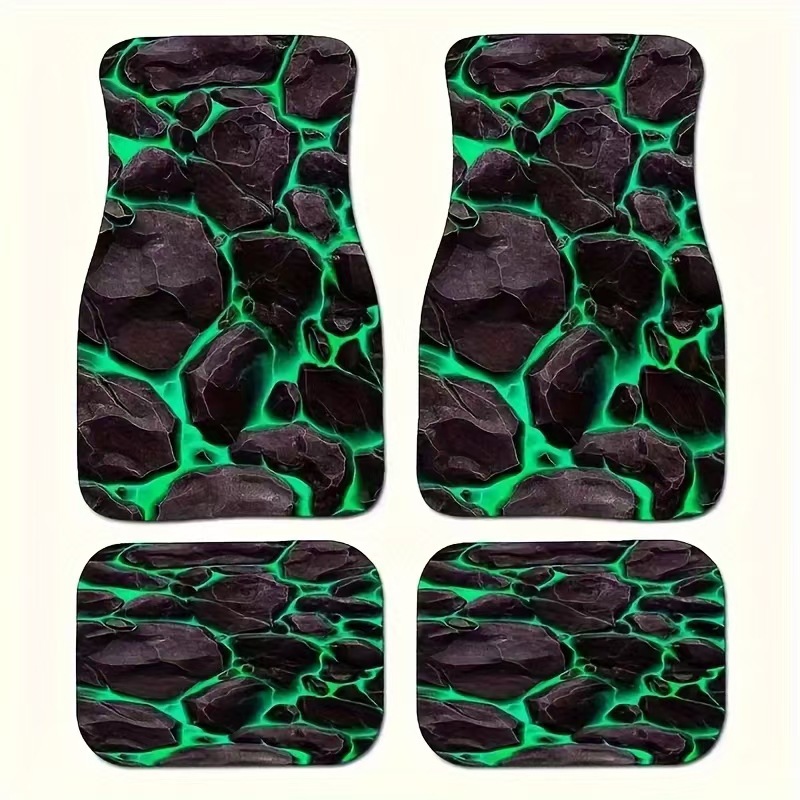 Cross-Border Temu Car Floor Mats, Stain-Resistant and Easy to Care For, Four-Piece Set of Non-Slip Mats, Retro Nordic Style Soft Diatom Mud Floor Mats