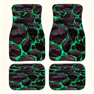 and Easy to Care For, Four-Piece | Avtomobil döşəmə paspasları - sku19-color-temu-hot-selling-floor-mats-23-3344cm-two-piece-pack