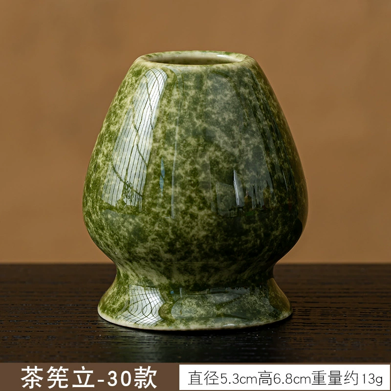 Держатель венчика для чая Matcha Whisk Stand (Tea Lion) керамический держатель для чая Чашэн, рисунок цветка сакуры, 5.3×6.8 см