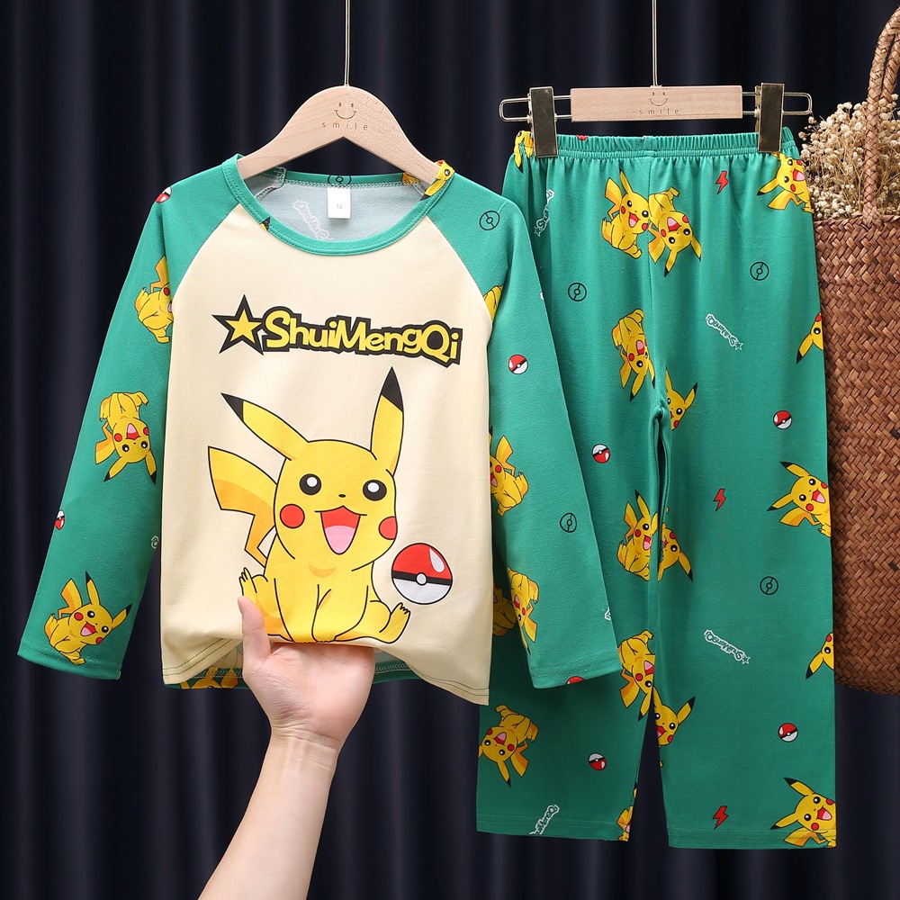 SMQ-Long Sleeve Case-Green Pikachu