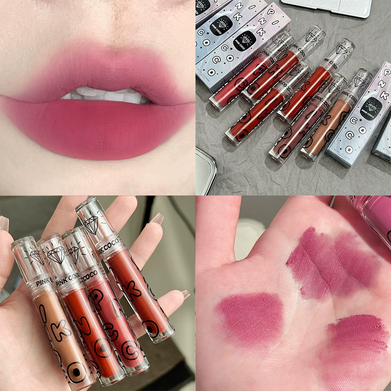Матовый бальзам для губ PINKCOCO, блеск для губ, помада, оптовая продажа