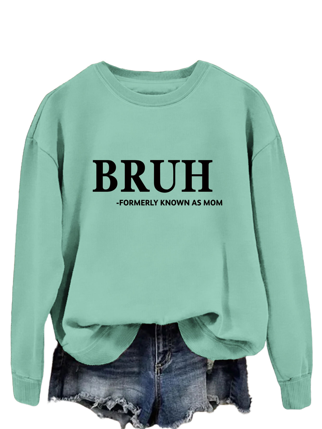 El bruh de manga larga de moda europeo y americano del todo-fósforo antes conocido como suéter del todo-Partido elegante transfronterizo de la mamá para las mujeres