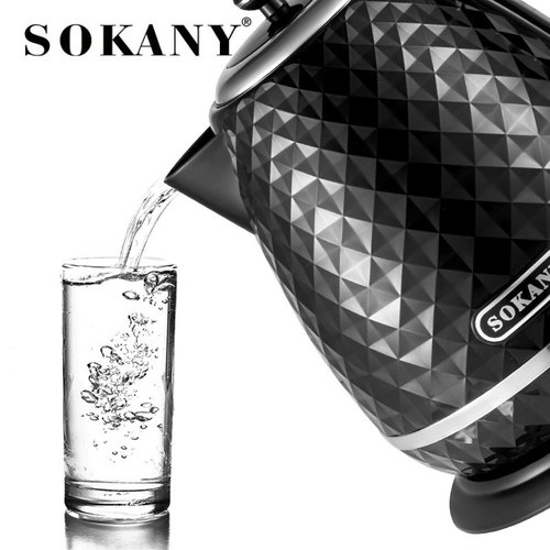 Cross-border foreign trade SOKANY1032 kettle household fast boiling water automatic power off 1.7L hot water kettle European regulations clear installation
