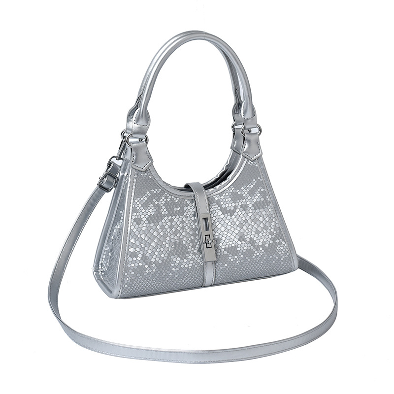 Bolso de moda transfronterizo 2025 verano nuevo bolso femenino bolso de hombro con textura de alta gama bolso de mensajero con estampado de piel de serpiente retro