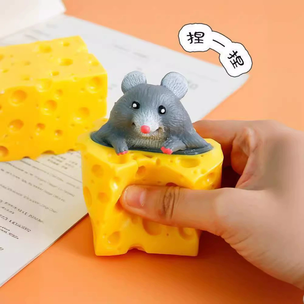 Слизь, силиконовая желтая игрушка, антистресс
