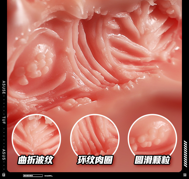 Jiuai Male Masturbation Device TPE Inverted Mold Half-Body Doll, Manual Control, Flesh Tone — detail image 11