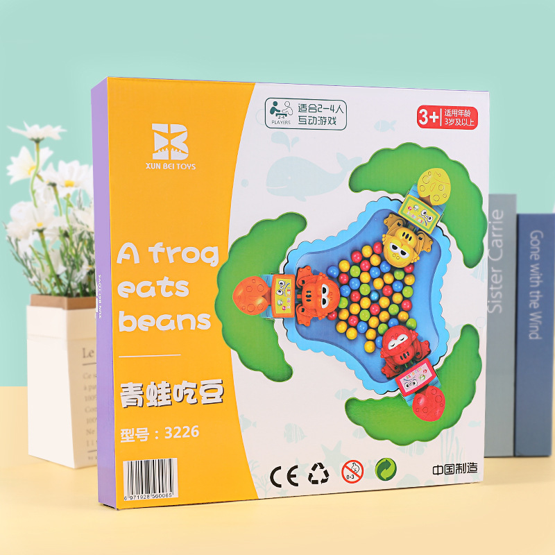Rana comiendo frijoles Douyin mismo estilo juguete para niños niño loco codicioso Doudou juego de rompecabezas de escritorio interactivo entre padres e hijos
