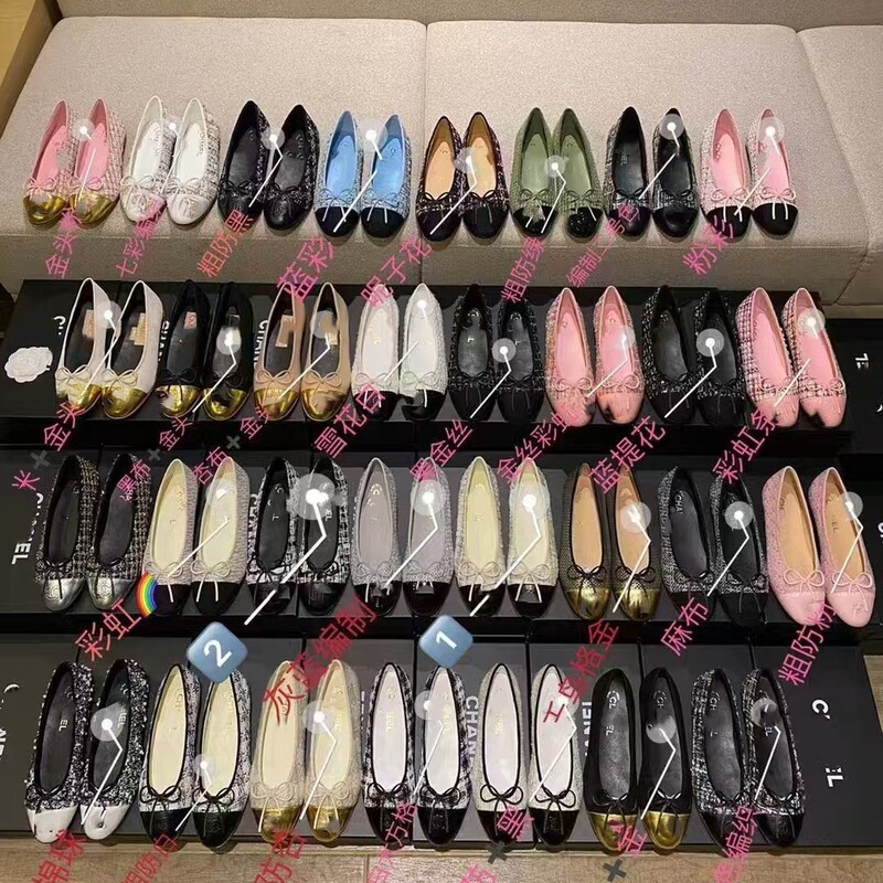 New Chanel-style ballet flats, sheepskin bowknot flats, round-toe slip-on shoes, Korean-style shallow-toe casual shoes New Chanel-style ballet flats, sheepskin bowknot flats, round-toe slip-on shoes, Korean-style shallow-toe casual shoes