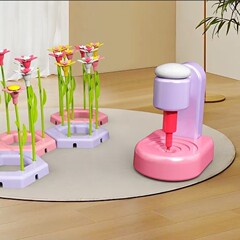 跨境新品DIY压花插花机益智拼插玩具花园花束圣诞礼物女孩玩具