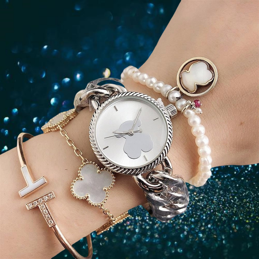 Watch Women's Temperament Simple Temperament Student Bracelet Watch Women's High Color Quartz Watch Design Round Watch