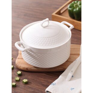 Bringing 8 -inch pot golf soup bowl diamond soup large diamond soup bowl ceramic 9.5 -inch relief soup pot
