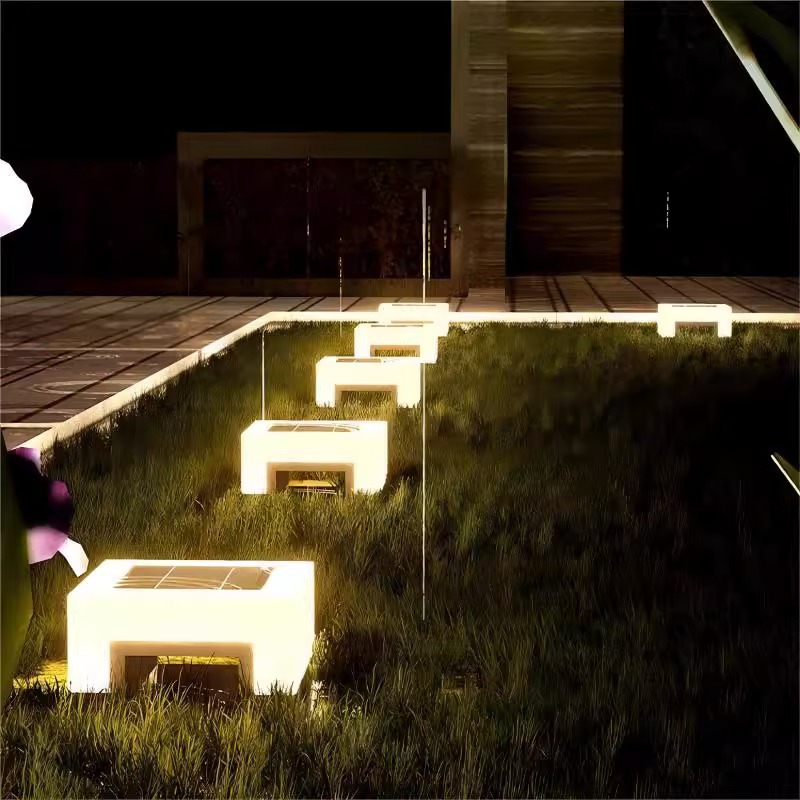 Jardín lámpara Villa Puerta pared creativa simple comunidad Parque decoración lámpara de techo solar lámpara de pilar al aire libre