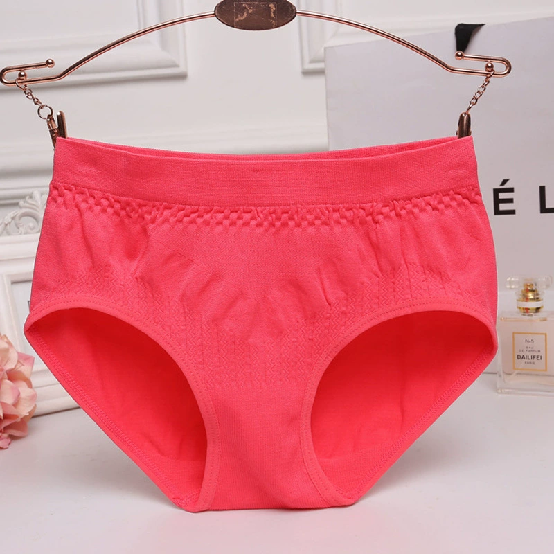 Фабрика 1072 бесшовные жаккардовые однотонные жаккардовые трусы для молодых девушек, женское нижнее белье оптом