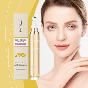 Jaysuing Retinol Roll-On Eye Essence Moisturizing and Moisturizing Massage Collagen Elasticity and Rejuvenation Around the Eyes