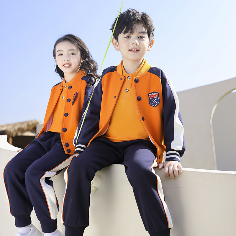 幼兒園園服秋裝學院校服小學生春秋冬款班服棒球運動服夏裝四件套