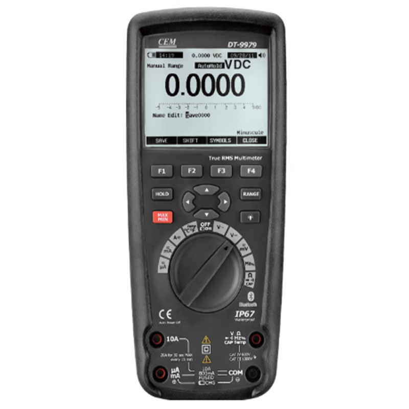 CEM华盛昌DT9979专业测试真有效值防水型数字万用表高精度万用表