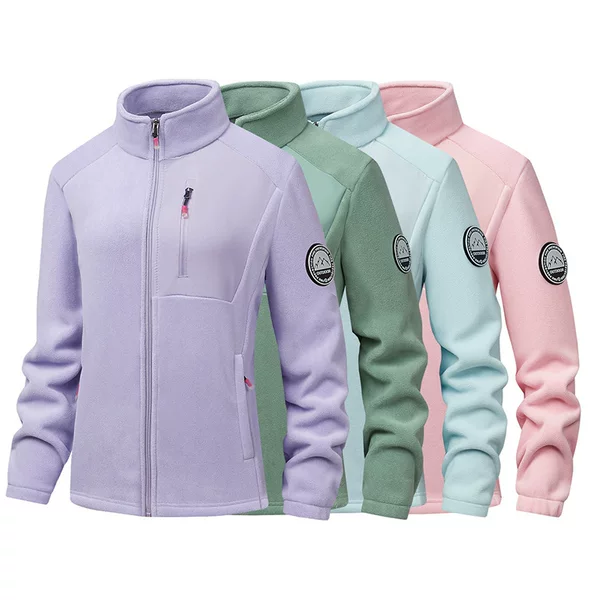 Cross-Border Main Promotion 2025 New Couple's Edition Embroidered Fleece Jacket for Men and Women, Suitable for Spring, Autumn, and Winter