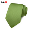 Powerful merchant supplies satin solid color 8cm fashion business professional men's tie