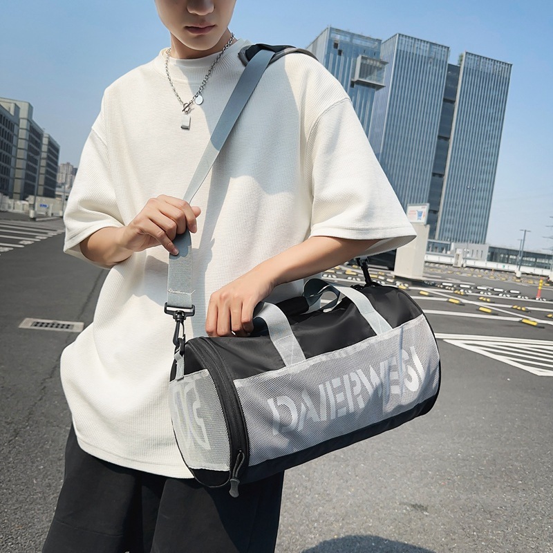 Bolsa de entrenamiento para hombres bolsa de mano bolsa de viaje separación seca y húmeda entrenamiento mochila deportiva bolsa de natación de gran capacidad