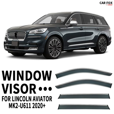 Deflector, Rain shield - standard-packing-without-logo-4pcs-aviator-mk2-u611-2020-pc-with-bright-strip-car-window-rain-shield