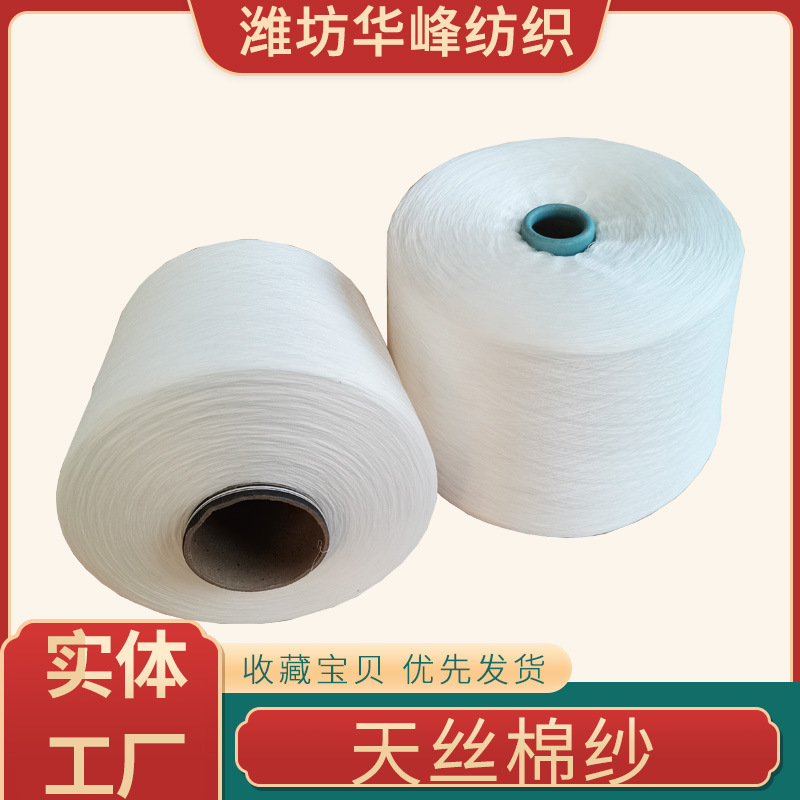 兰精天丝纱32支40支 天丝棉纱 天丝竹节纱 华峰厂家现货供应