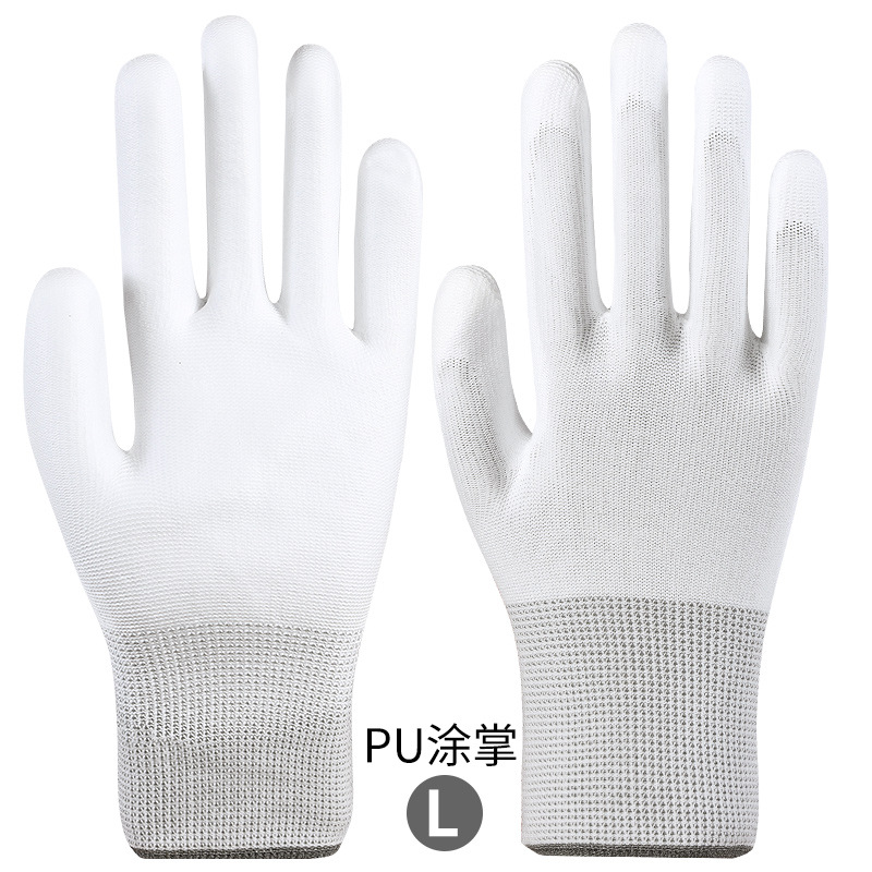 L 사이즈 회색 손목 코팅 손바닥(두꺼워진 24g)