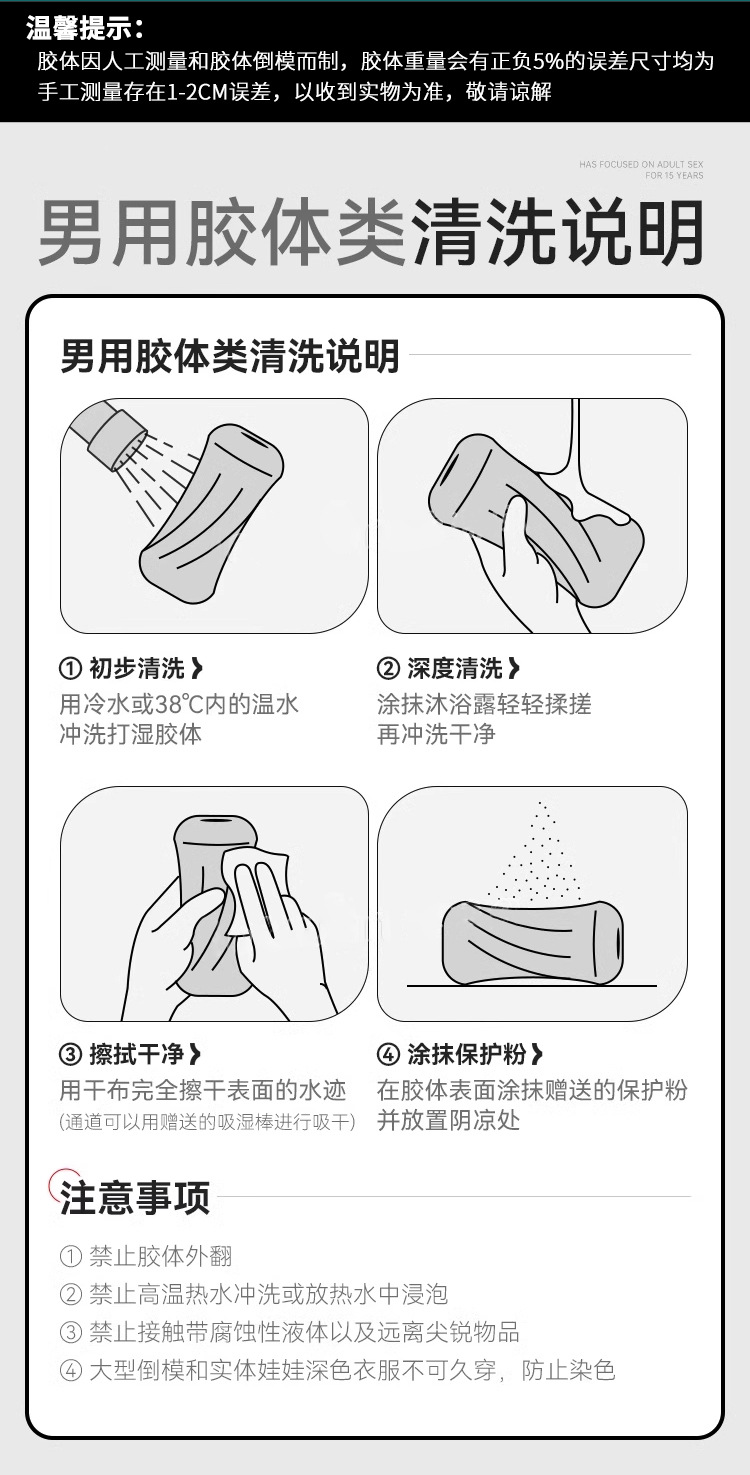 Jiu Guoai Trend Series Manual Masturbator Cup TPE Inverted Mold Half-Body Doll Flesh — detail image 24