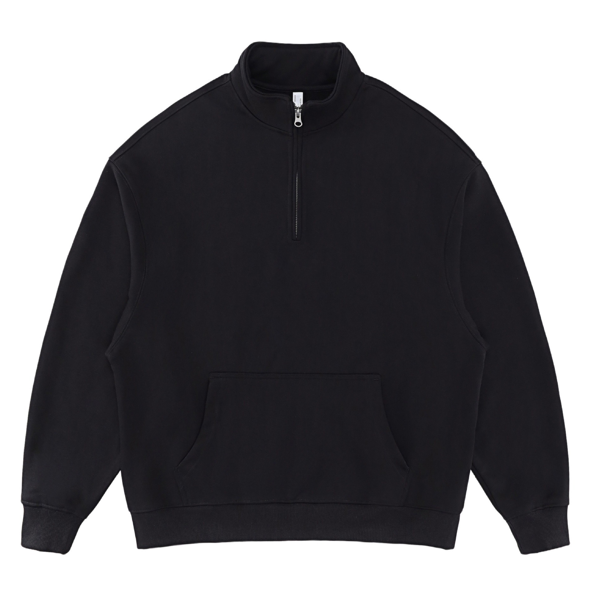 2025秋冬新品460G立领半拉链套头上衣重磅大毛圈欧美男装街潮卫衣