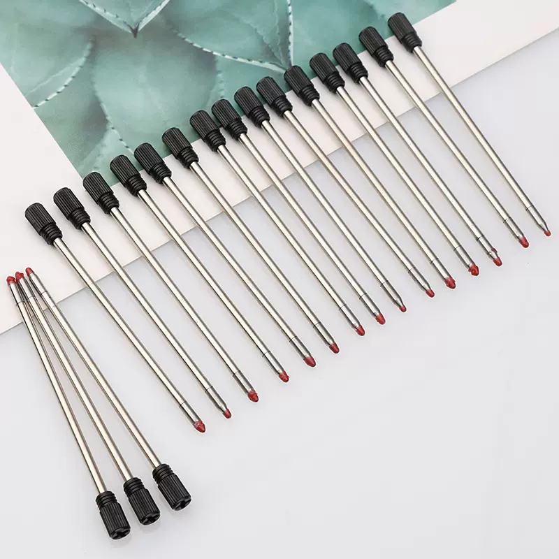 现货7厘米金属中性笔芯 旋转水笔芯 中性笔芯 签字替芯 0.5mm