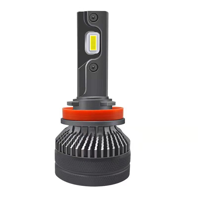 Bombilla LED T50 para faros delanteros de coche, H7 súper brillante, tubo de cobre dual, H11 modificado, luz blanca de 6000K, luz de coche integrada de haz alto y bajo H4