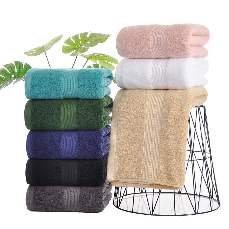 Pure Cotton Towel 100g Plain Color 32-Ply Embroidered Towel Absorbent Household Commercial Supermarket Export Gift Towel Custom-Made Pure Cotton Towel 100g Plain Color 32-Ply Embroidered Towel Absorbent Household Commercial Supermarket Export Gift Towel Custom-Made