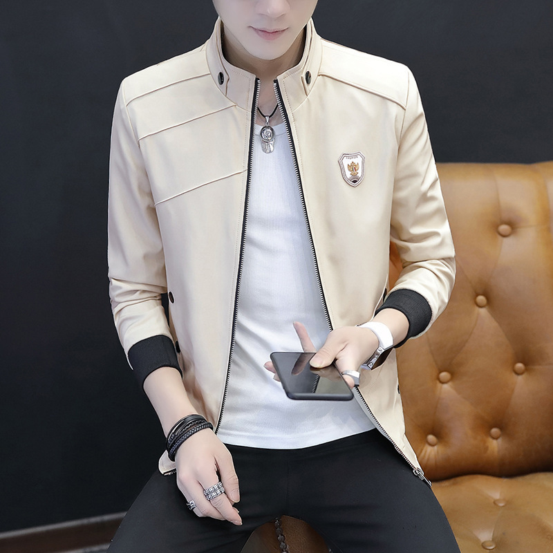 Spring and Autumn New Men's Coat Fashionable Student Jacket Men's Korean-style Short Jacket Hooded Top Men's Jacket