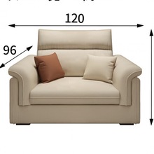o%奶油风2023爆款科技布直排沙发北欧风现代简约客厅免洗布艺沙发