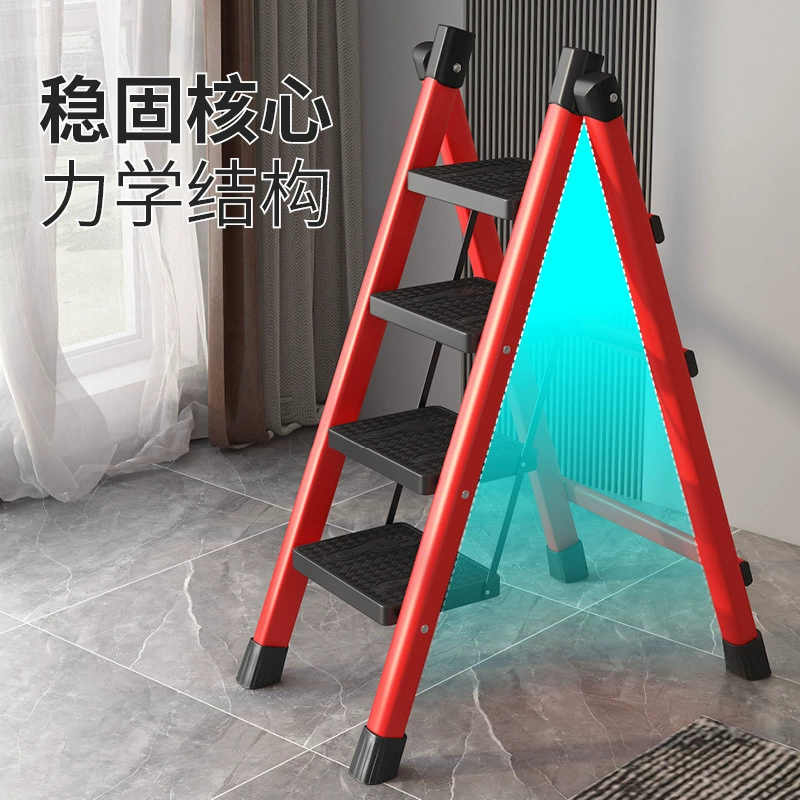Лестница для домашнего использования многофункциональная елочная лестница складная лестница табуретка маленькая крытая складная подставка для цветов лестница утолщена на два шага